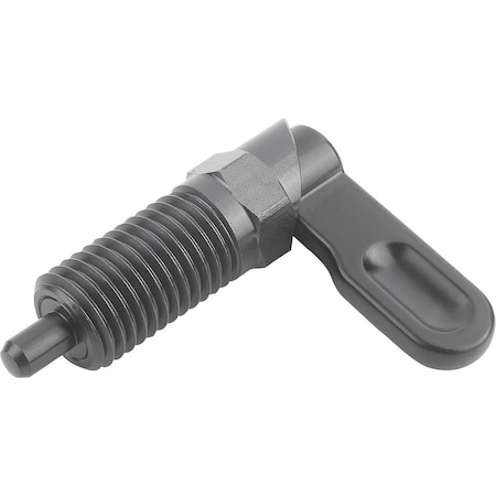 Kipp Cam-Action Indexing Plung W. Stop, Left, D=8, M16, Form:C, Steel K1284.1060816